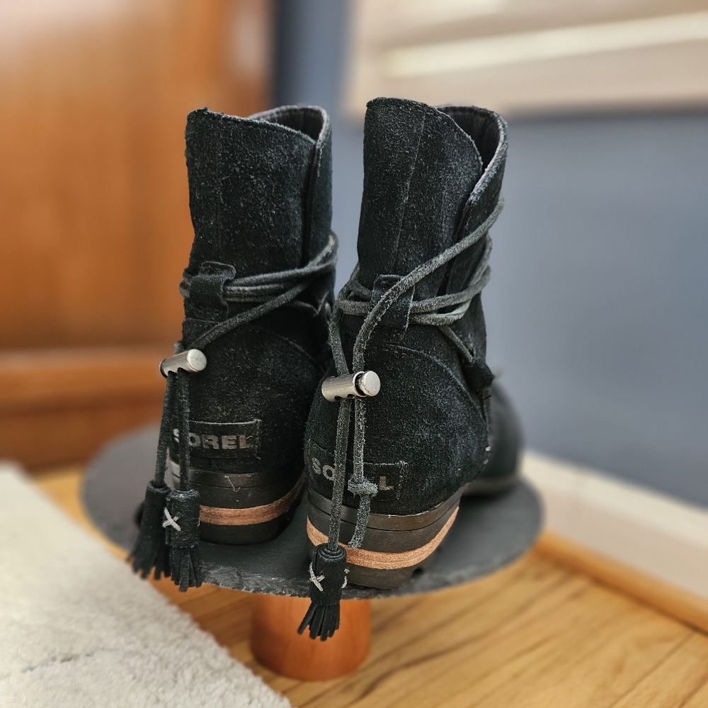 SOREL suede bootie for snow and ice